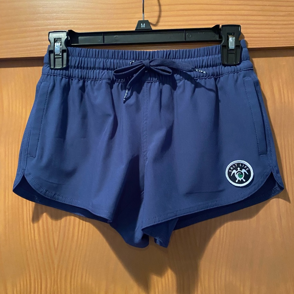 Salt Life Girl’s Good Daze Volleyball Shorts /Short Navy NWT YM